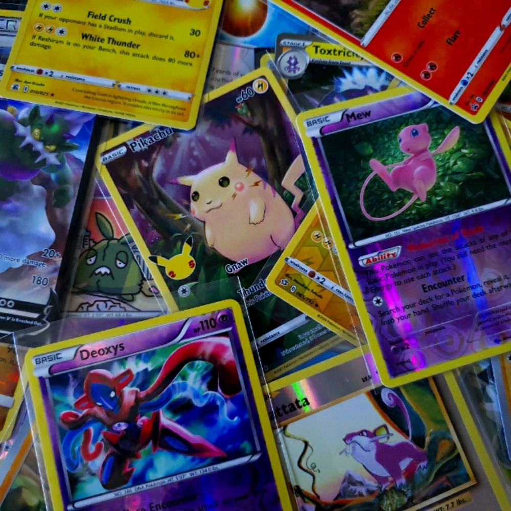 Loose Pokémon cards 30 pack + 3 Reverse holo or holo